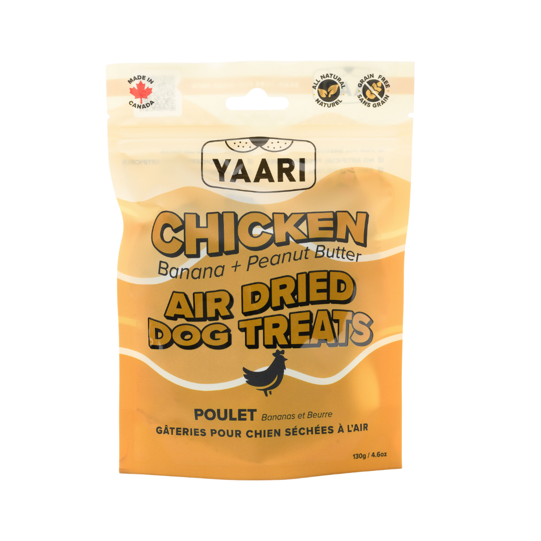 Chicken, Banana And Peanut Butter - Air Dried Dog Treats