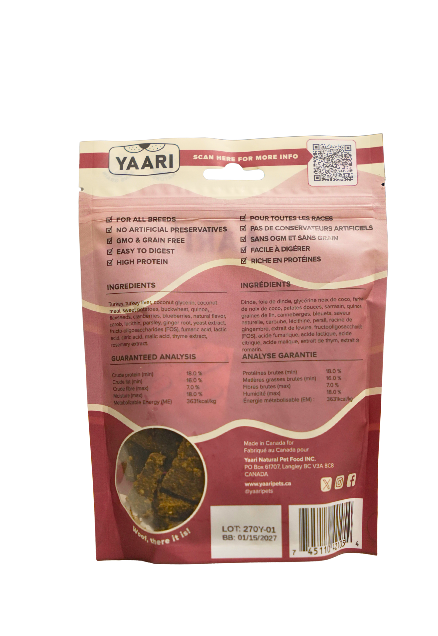 Turkey And Cranberry - Air Dried Dog Treats