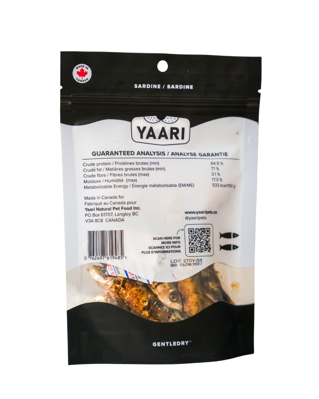 Sardine-Single Ingredient Gently Dried Treats