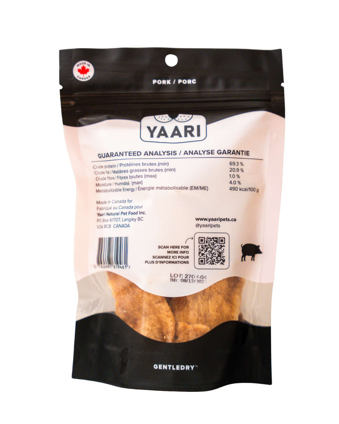 Pork-Single Ingredient Gently Dried Treats